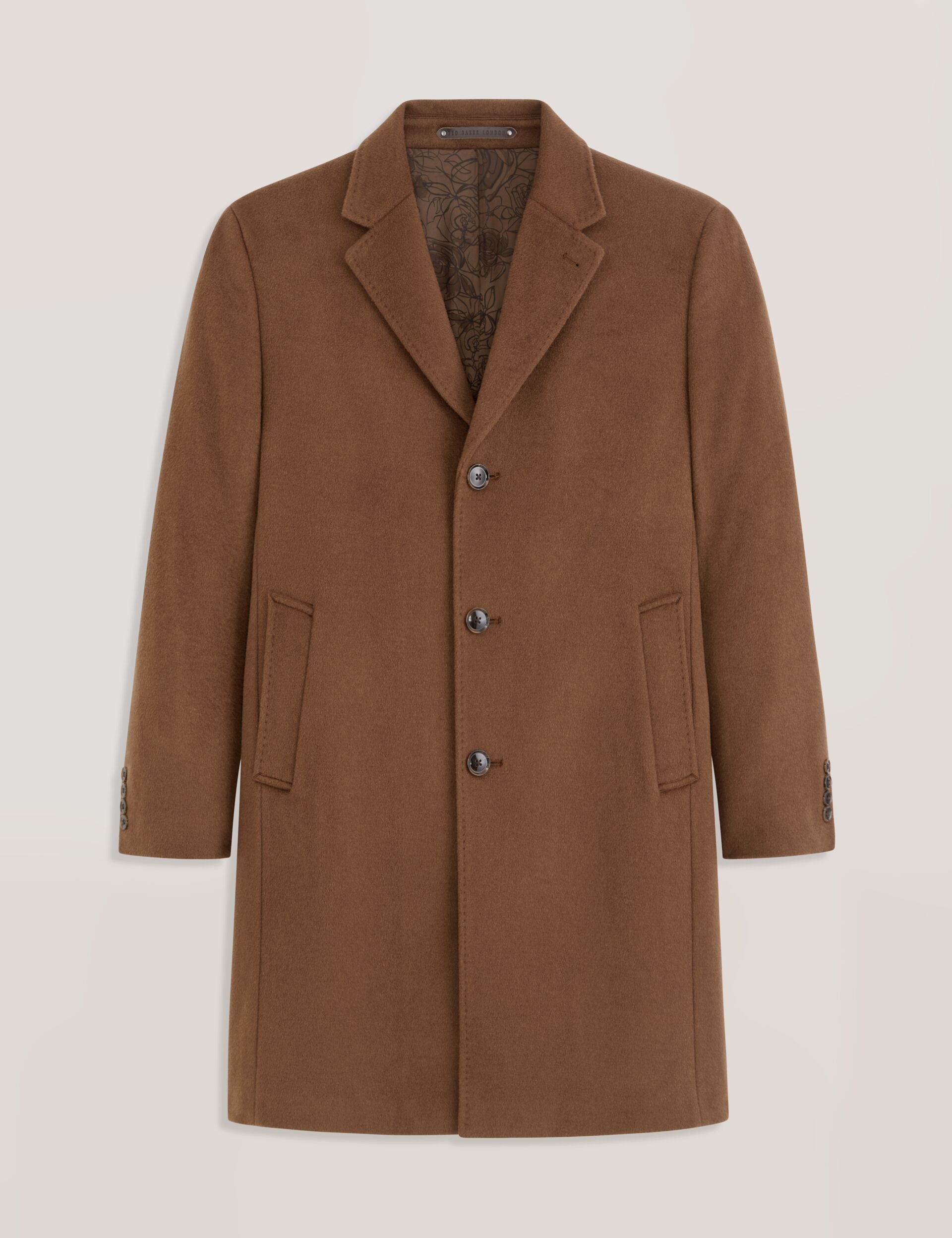 Ted Baker WYSTAN - Overcoat DARK CAMEL