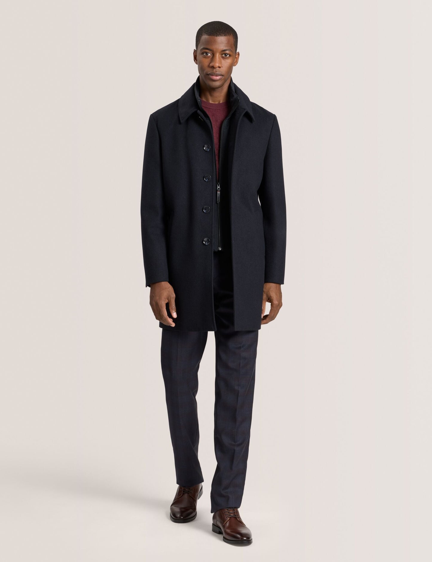 Ted Baker WIMBLEDON - Overcoat with Bib NAVY