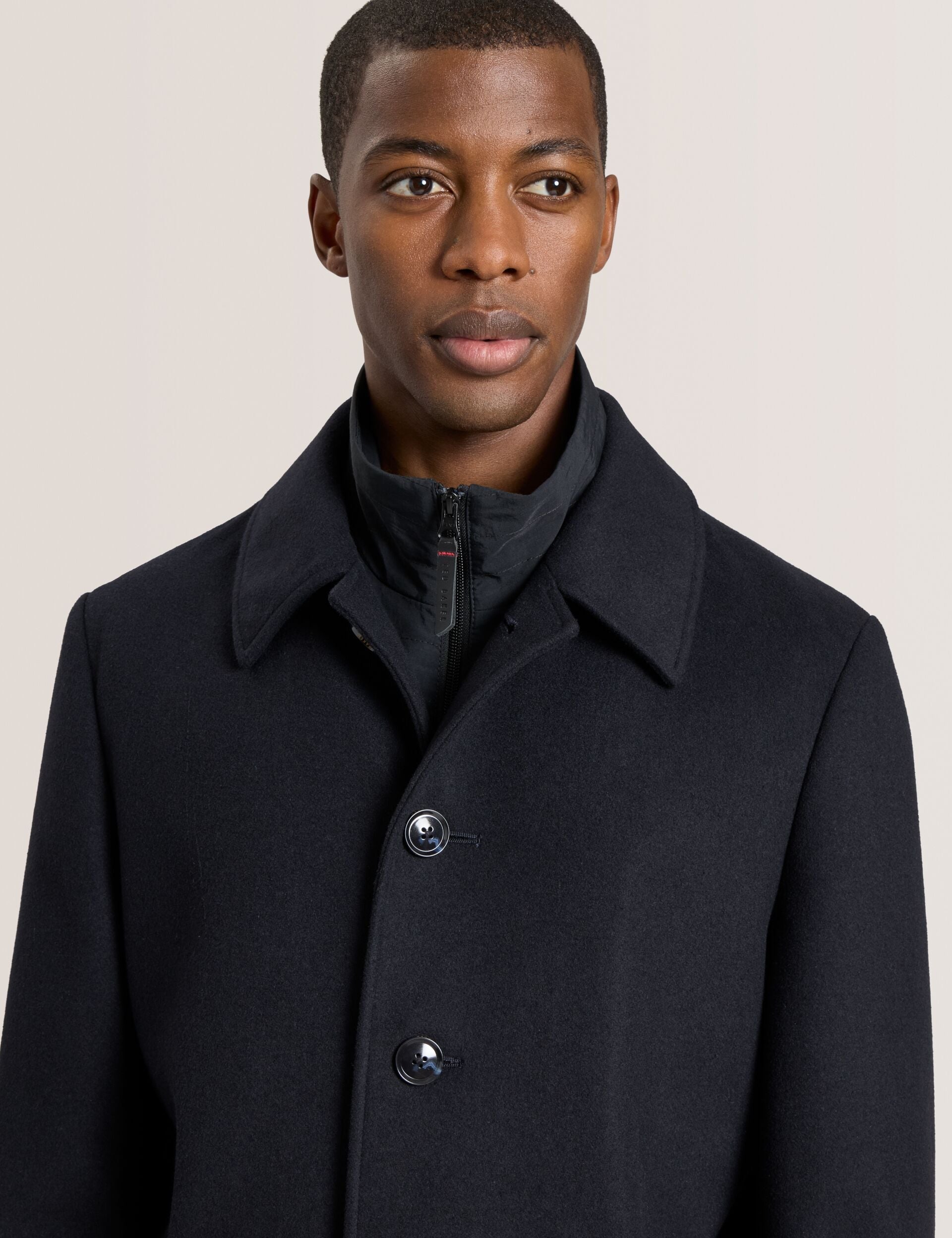 Ted Baker WIMBLEDON - Overcoat with Bib NAVY