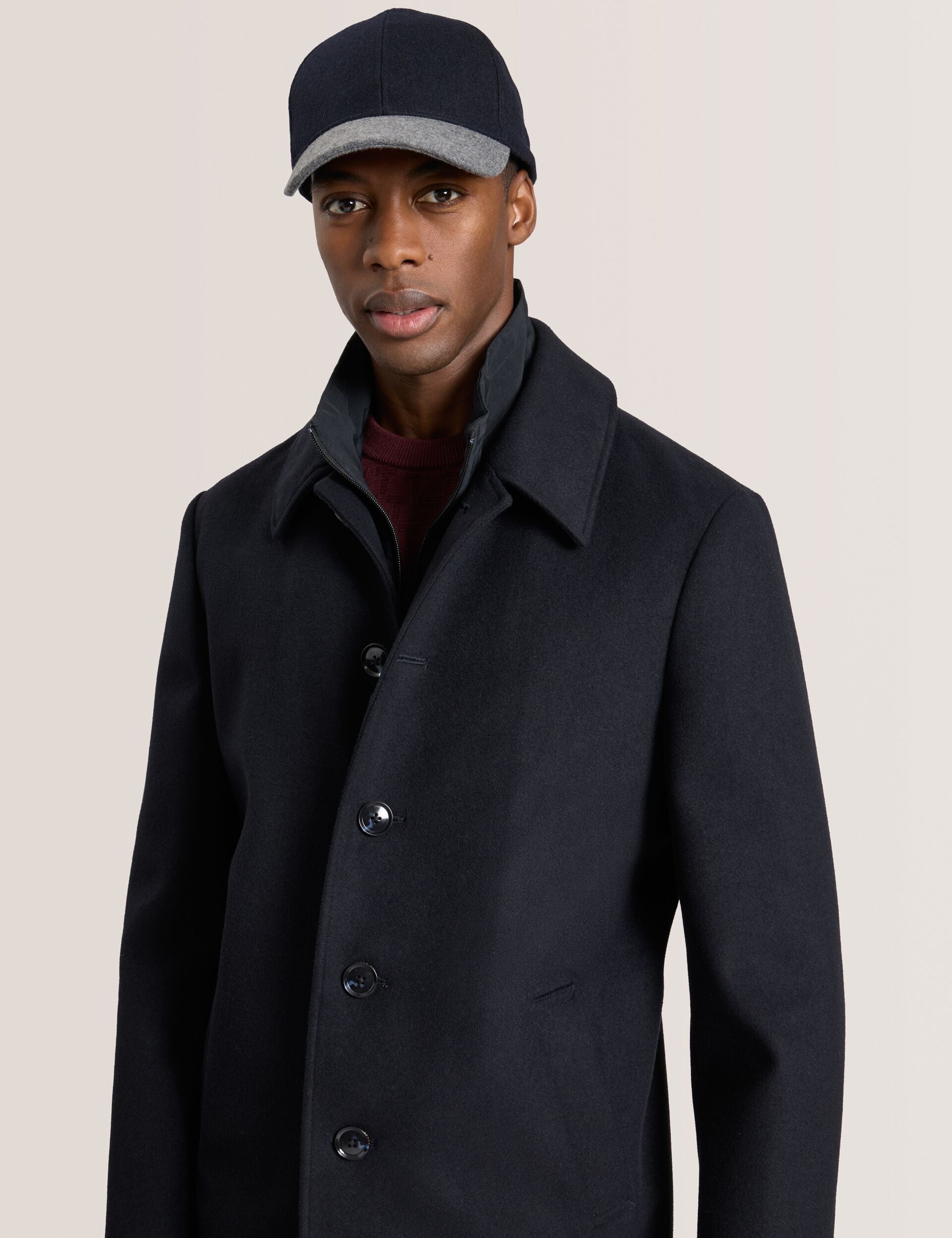 Ted Baker WIMBLEDON - Overcoat with Bib NAVY