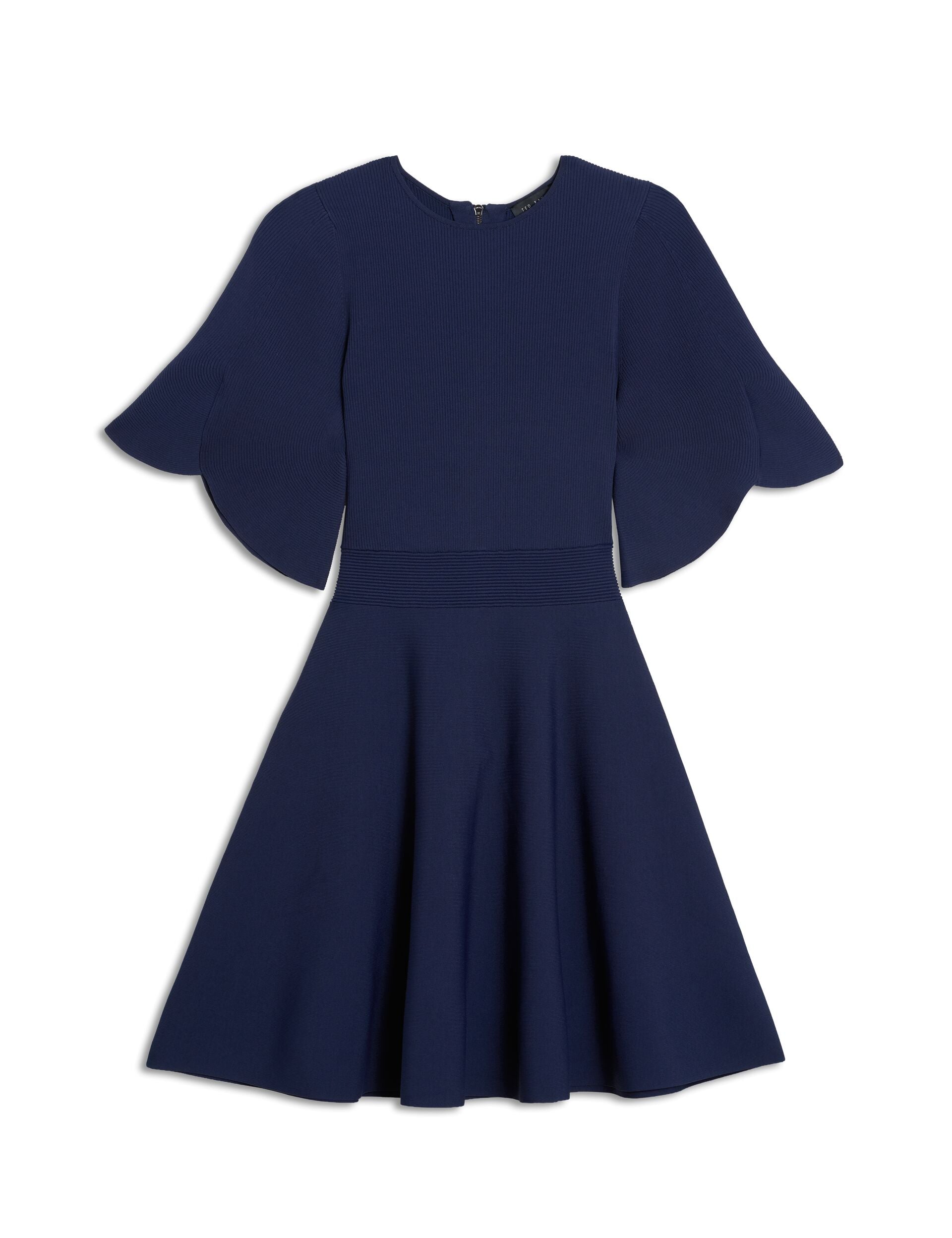 Ted Baker OLIVIHA - Fit-and-Flare Mini Dress NAVY