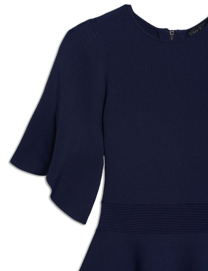 Ted Baker OLIVIHA - Fit-and-Flare Mini Dress NAVY