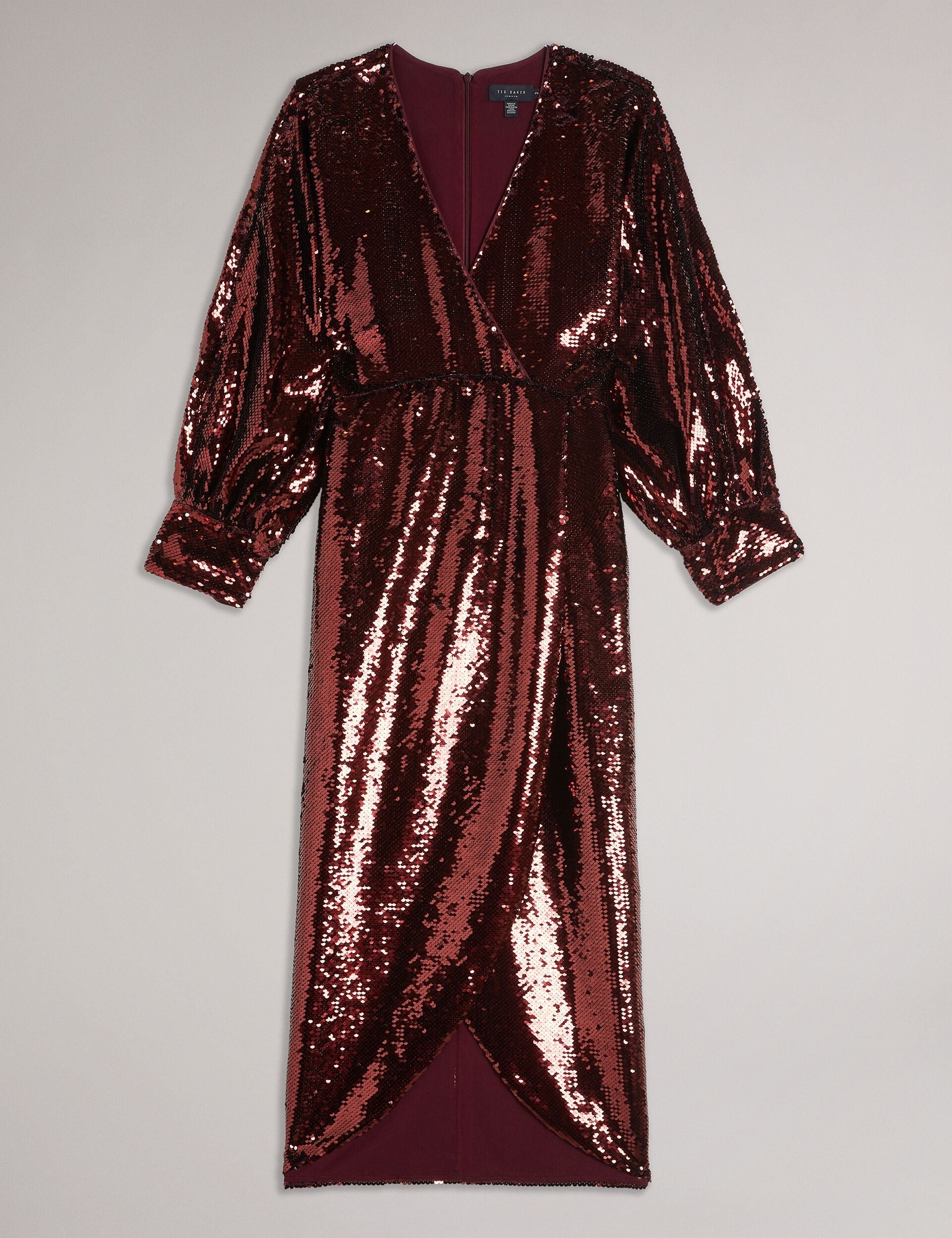 Ted Baker EMALEEE - Midi Dress WINE