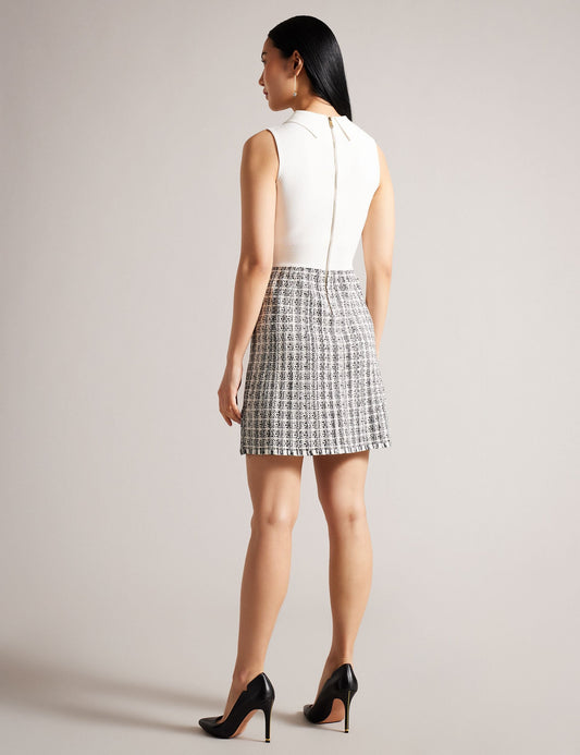Ted Baker DIVEENA - Mini Dress NATURAL