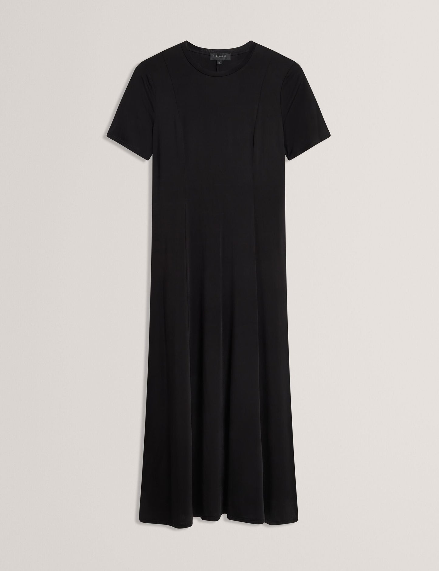 Ted Baker SHORT SLEEVE JERSEY MAXI DRESS - Rich Black BLACK