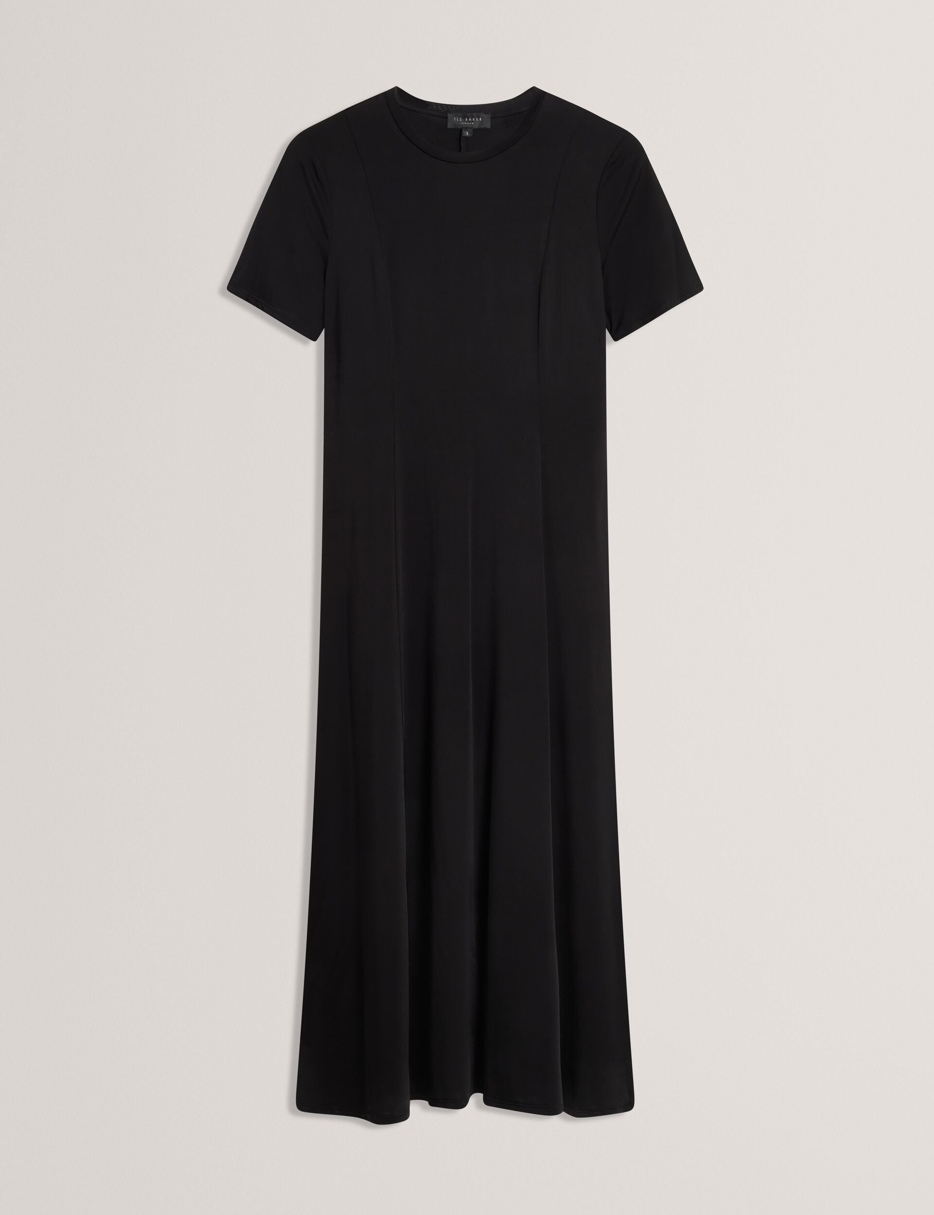 Ted Baker SHORT SLEEVE JERSEY MAXI DRESS - Rich Black BLACK
