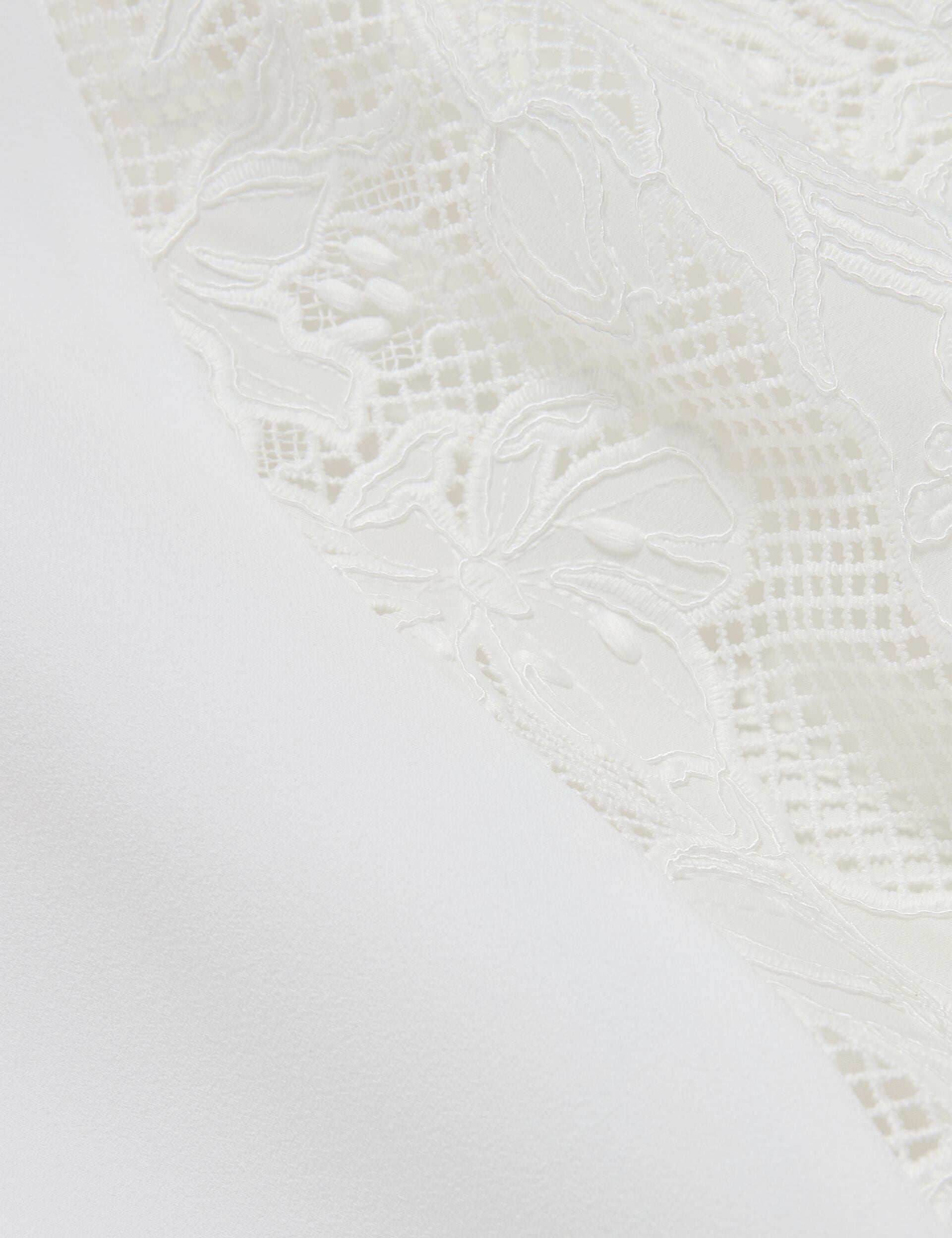 Ted Baker SLEEVELESS LACE APPLIQUE MIDI DRESS - White WHITE