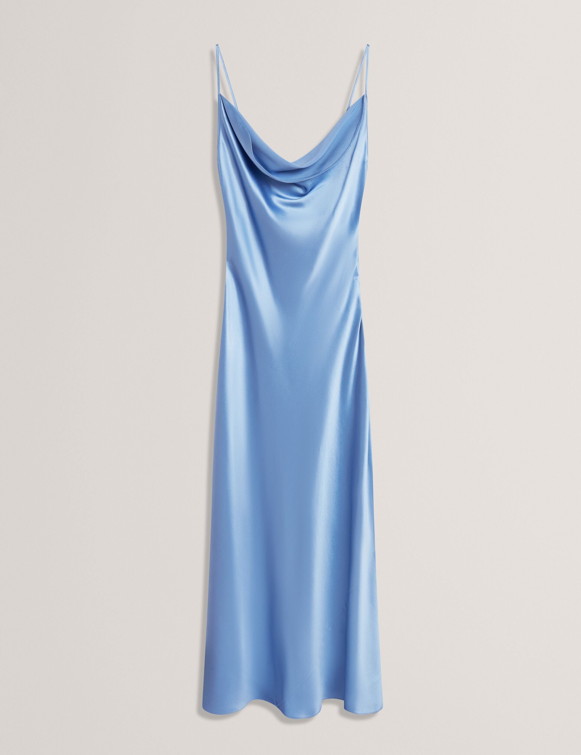 Ted Baker MIDI SILK SLIP DRESS - Mid-Blue MID BLUE