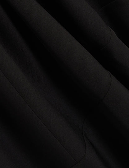Ted Baker ASYMMETRIC MIDI DRESS - Black BLACK