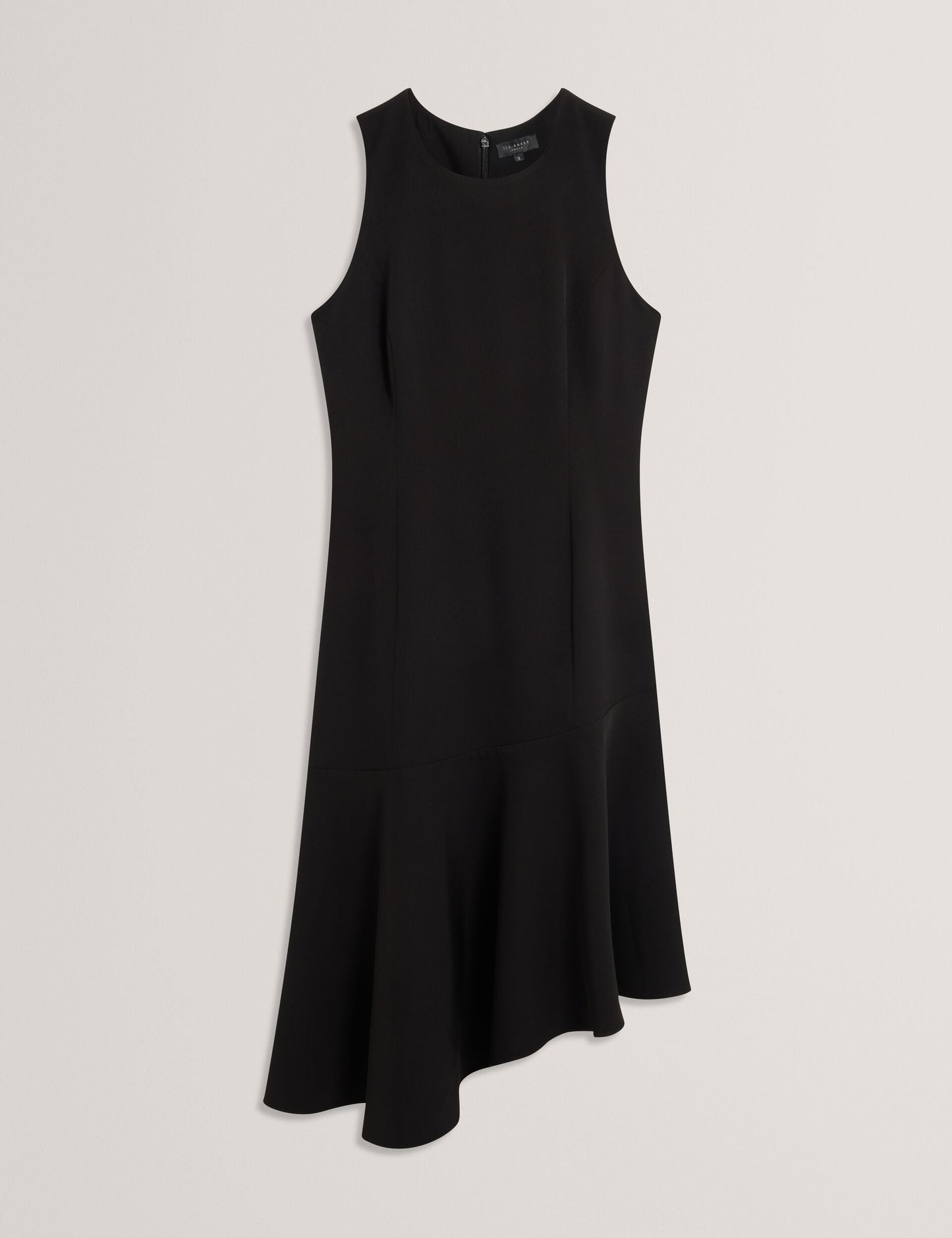 Ted Baker ASYMMETRIC MIDI DRESS - Black BLACK