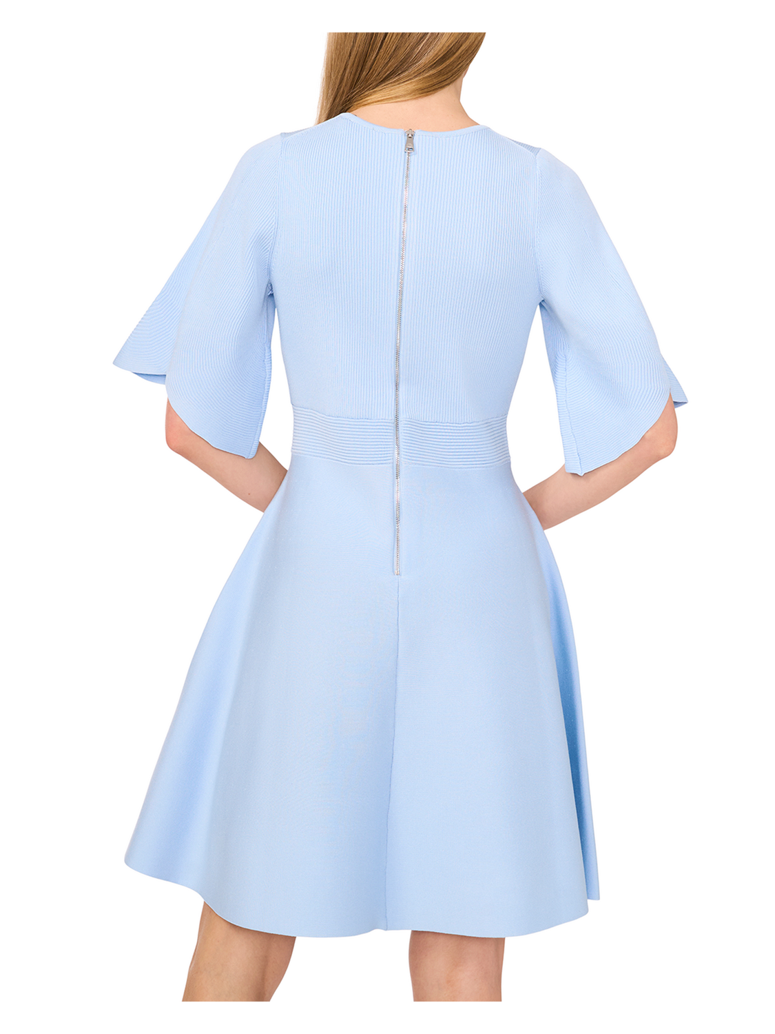 Ted Baker FLARE SHORT SLEEVE CREW NECK MINI DRESS - Lt-Blue PALE BLUE