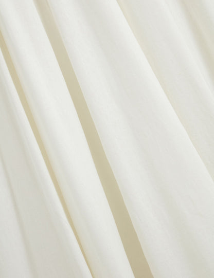 Ted Baker SLEEVELESS V-NECK PLEATED MAXI DRESS - White WHITE