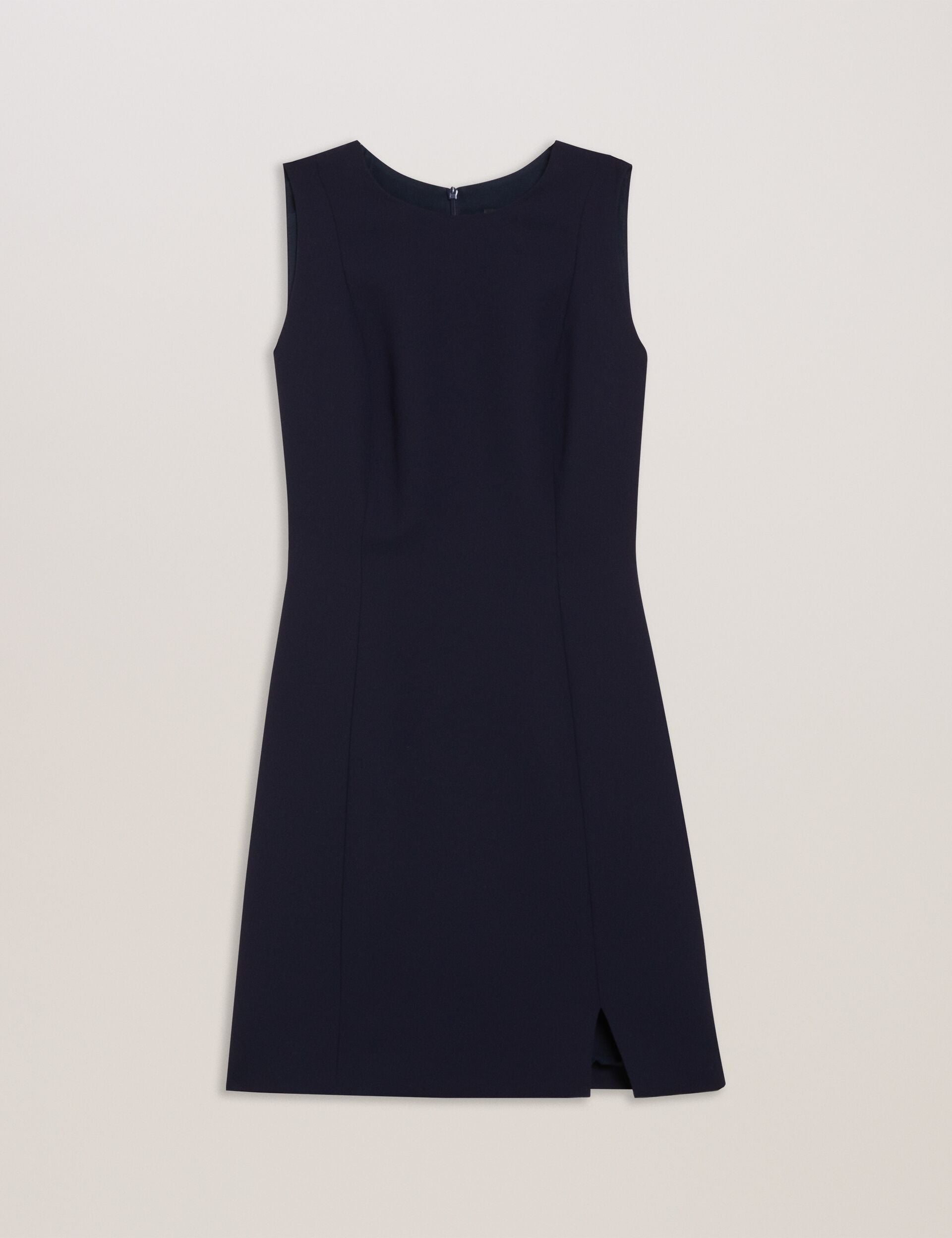 Ted Baker SORRAL - Sleeveless Tailored Mini Dress With Side Split NAVY