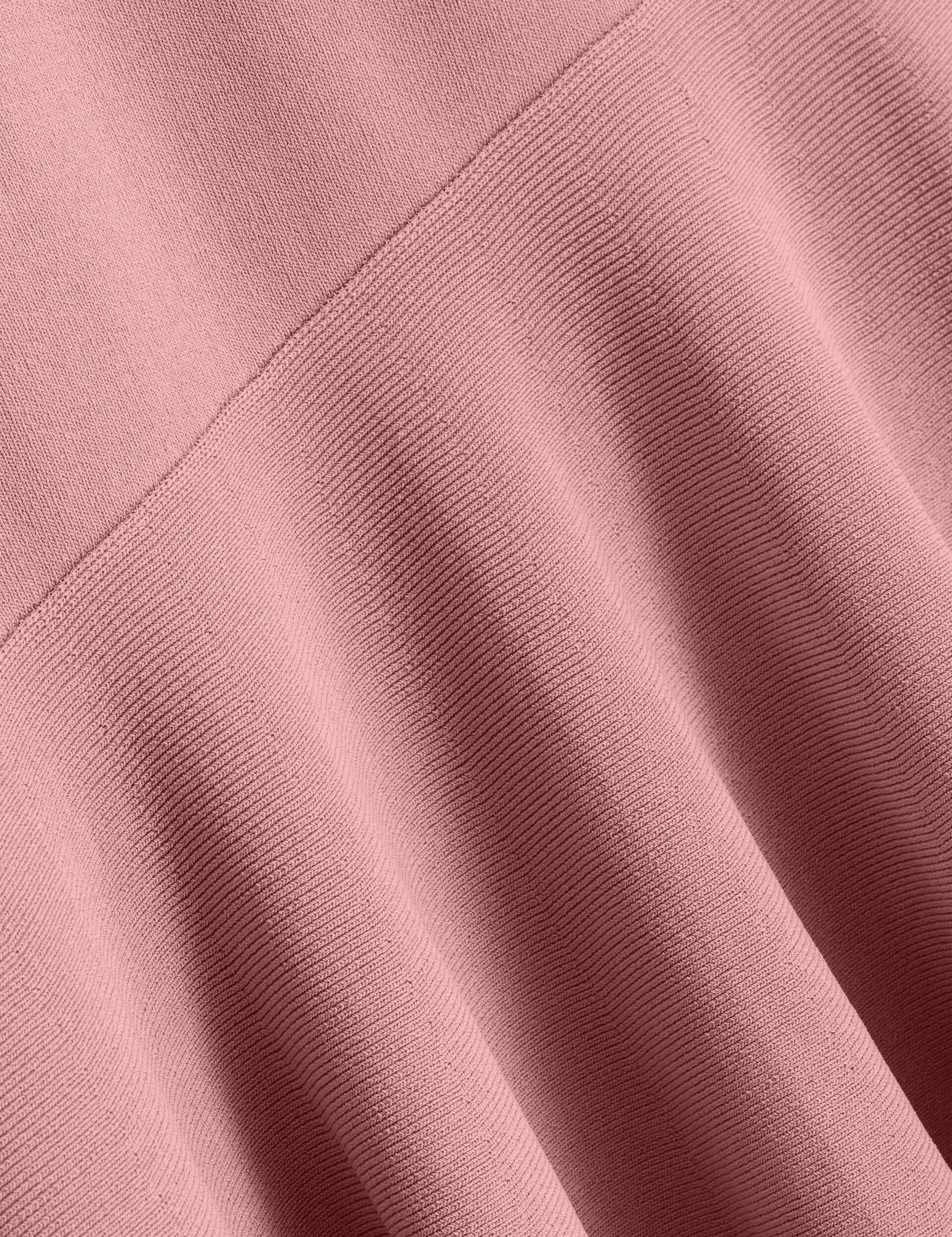 Ted Baker MIYHAA - Flippy Hem Square Neck Knitted Midi Dress MID PINK