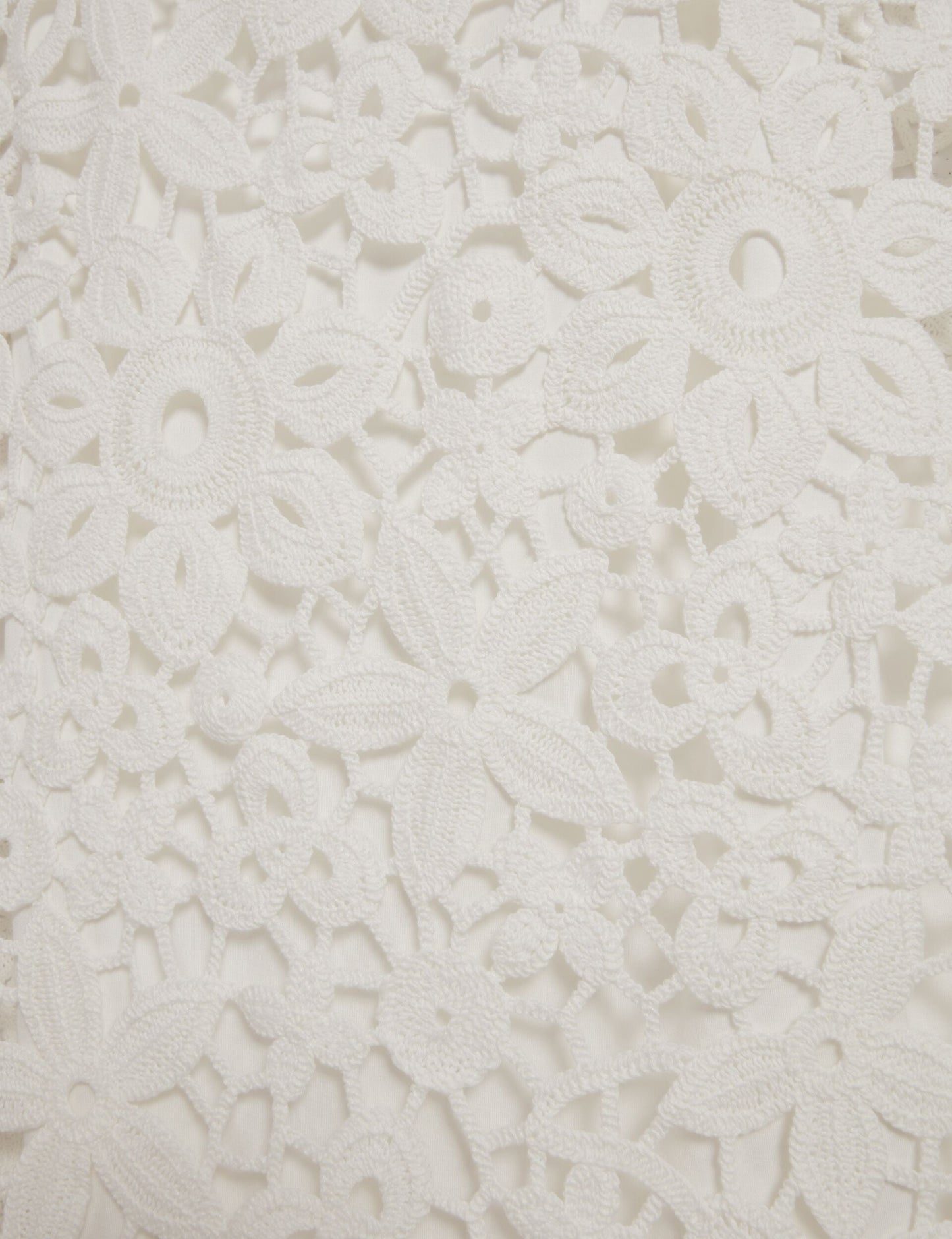 Ted Baker MIIKKA - Crochet Sleeveless Mini Shift Dress WHITE