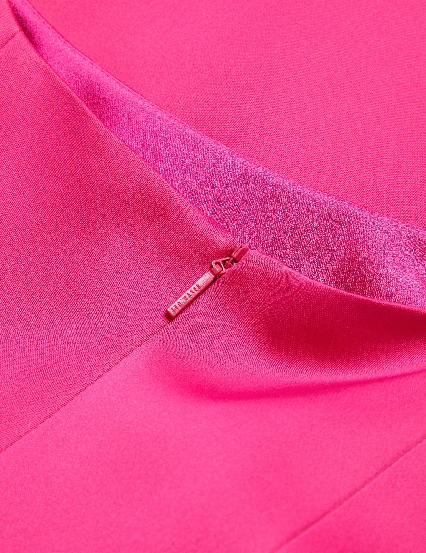 Ted Baker KAVALA - Tie Strap Square Neck Mini Dress FUCHSIA