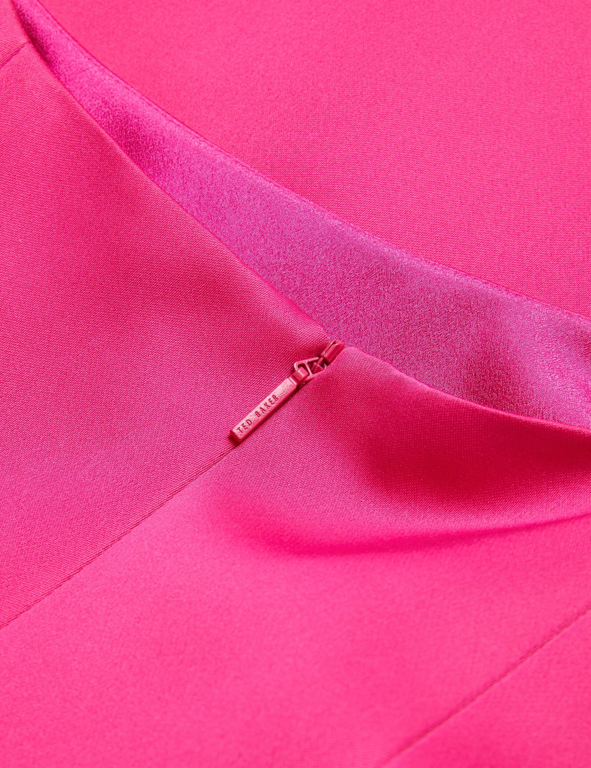 Ted Baker KAVALA - Tie Strap Square Neck Mini Dress FUCHSIA