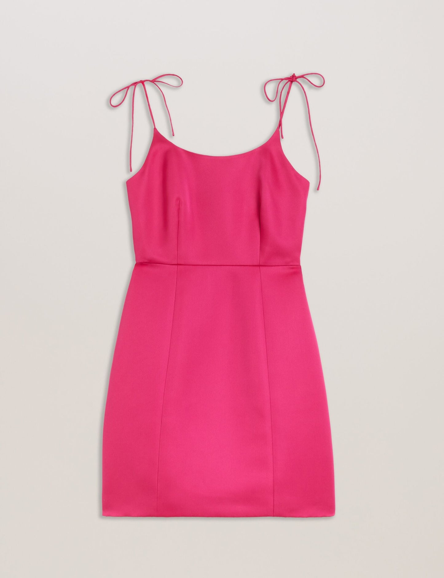 Ted Baker KAVALA - Tie Strap Square Neck Mini Dress FUCHSIA