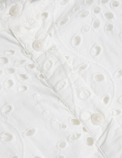 Ted Baker NIKAIA - Oversized Broderie Dress WHITE
