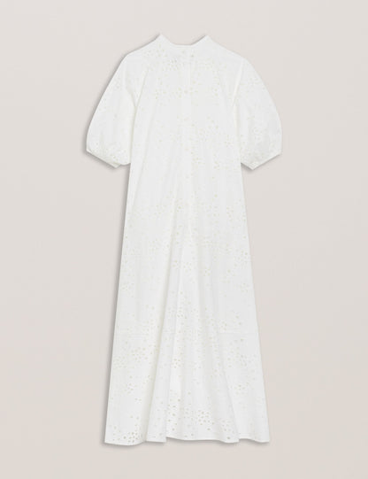 Ted Baker NIKAIA - Oversized Broderie Dress WHITE