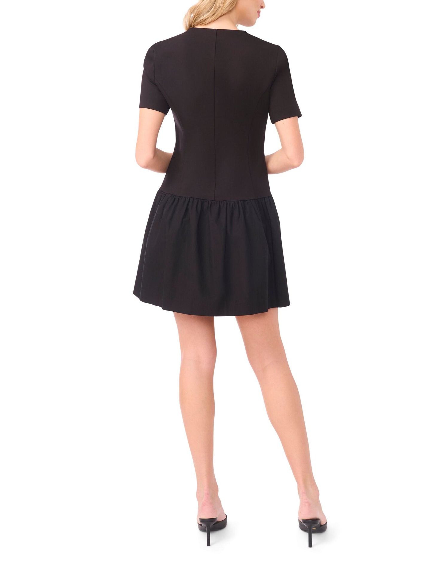 Ted Baker VALENTINA Tailored Drop Waist Buttoned Mini Dress BLACK