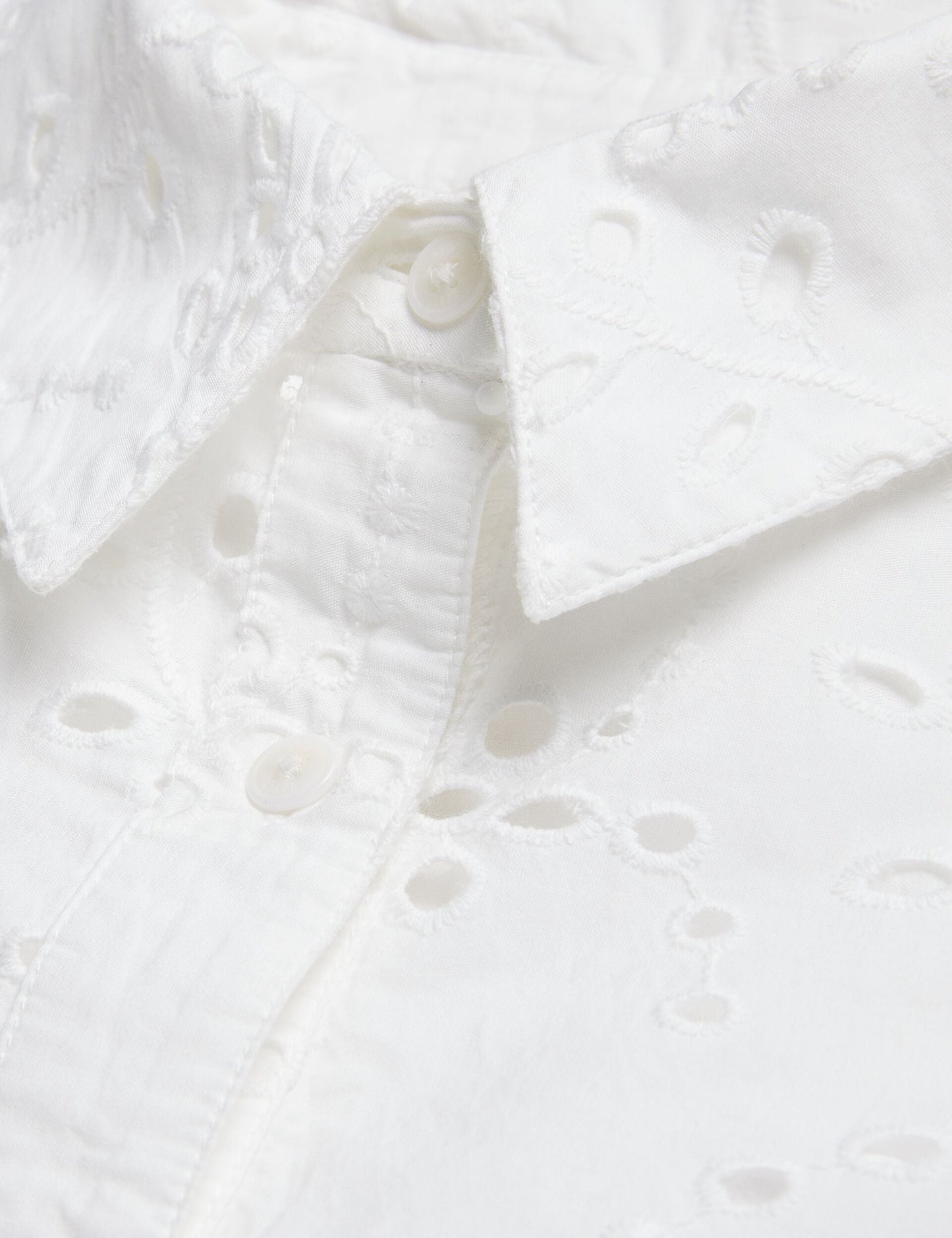 Ted Baker KILKIS - Broderie Cropped Shirt WHITE