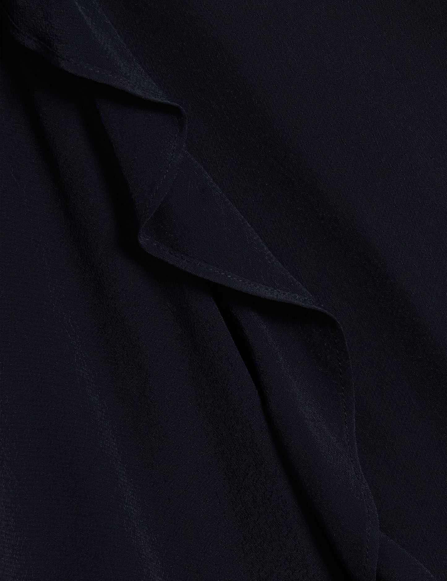 Ted Baker KAYFA - Waterfall Ruffle Trim Long Sleeve Blouse NAVY
