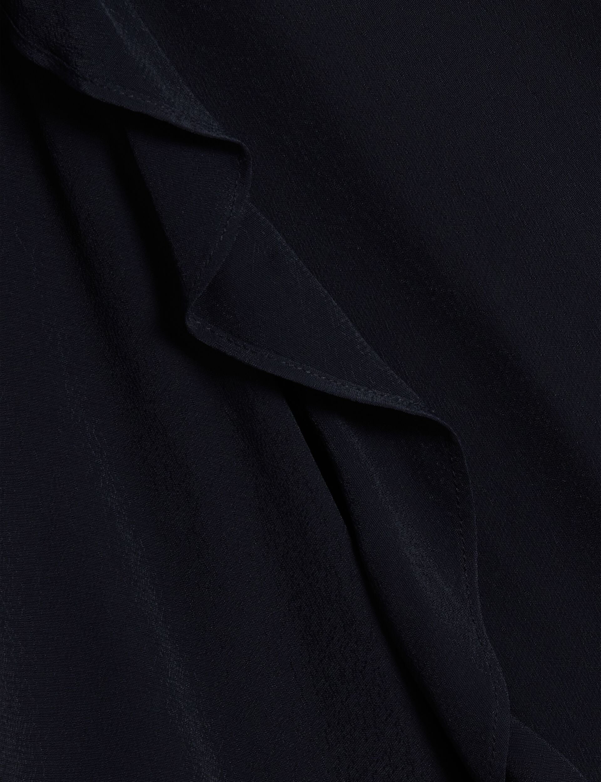 Ted Baker KAYFA - Waterfall Ruffle Trim Long Sleeve Blouse NAVY