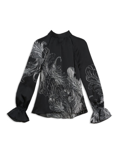 Ted Baker JOELLAH - High Neck Long Sleeve Blouse BLACK