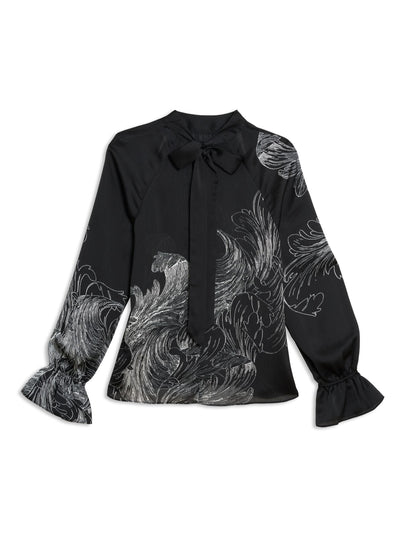 Ted Baker JOELLAH - High Neck Long Sleeve Blouse BLACK