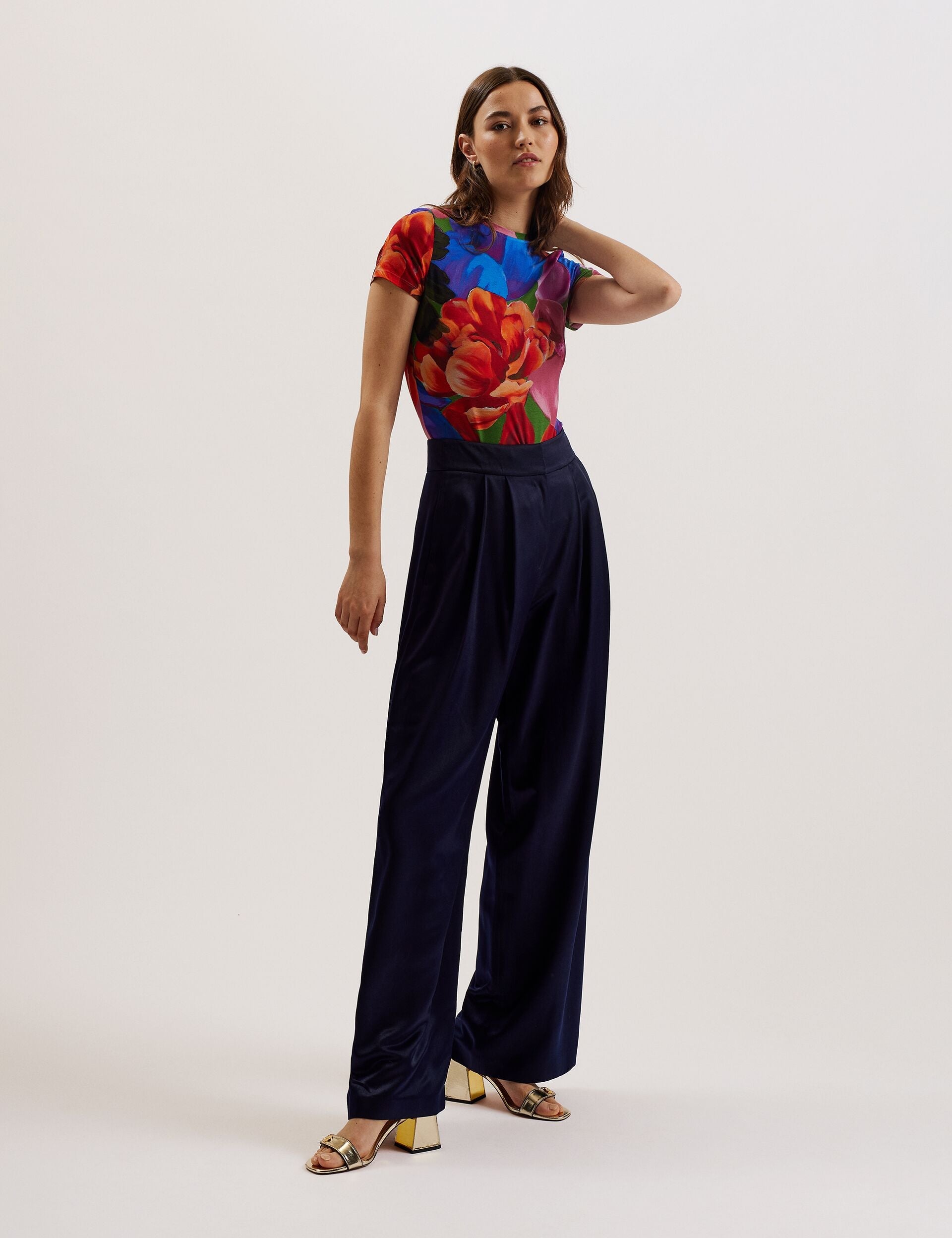 Ted Baker JUHANA Floral T Shirt MULTICOLOUR