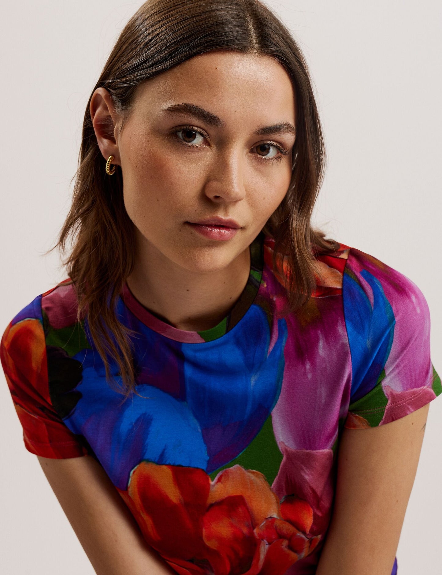 Ted Baker JUHANA Floral T Shirt MULTICOLOUR