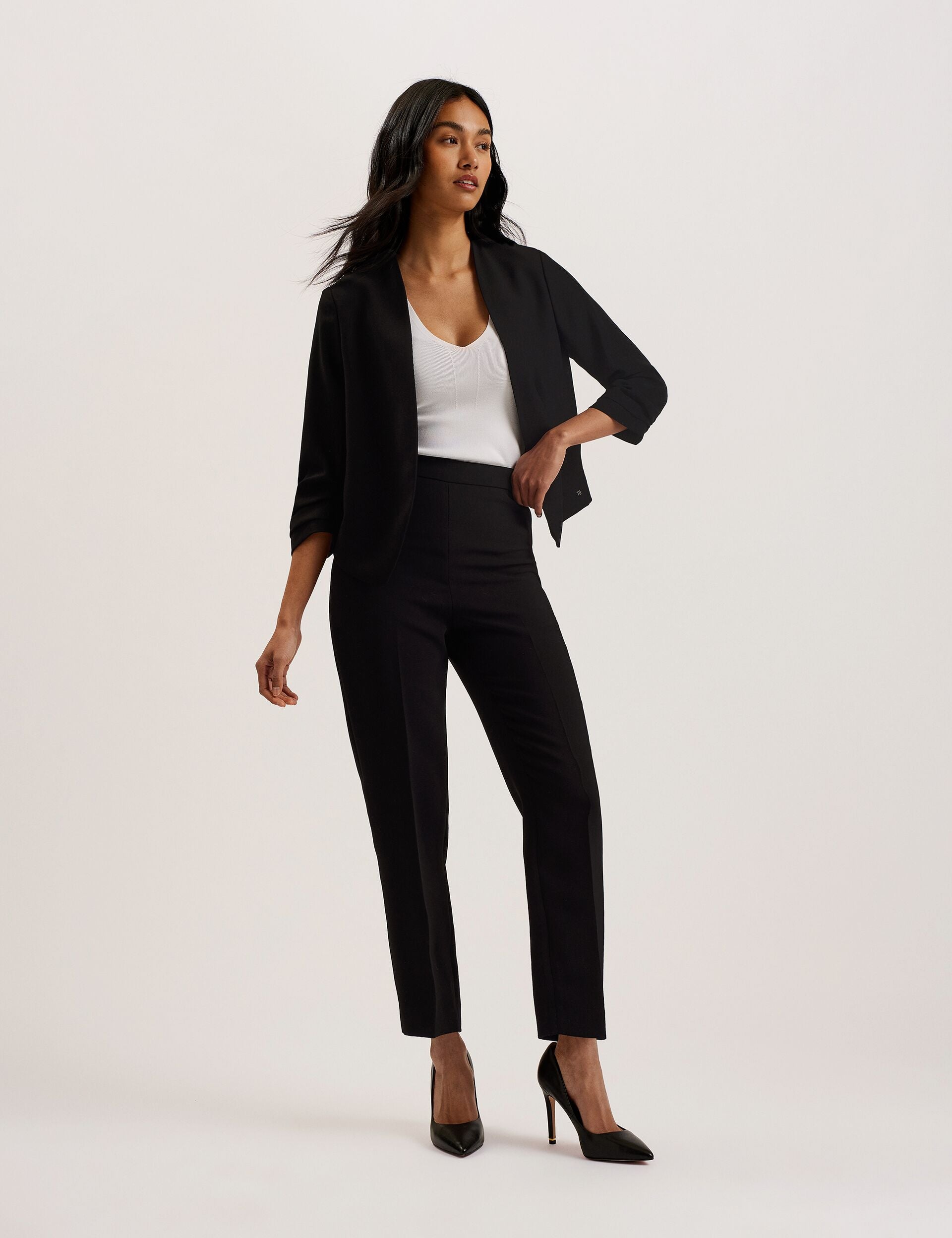 Ted Baker POPSY - 3/4 Sleeve Crop Jacket BLACK