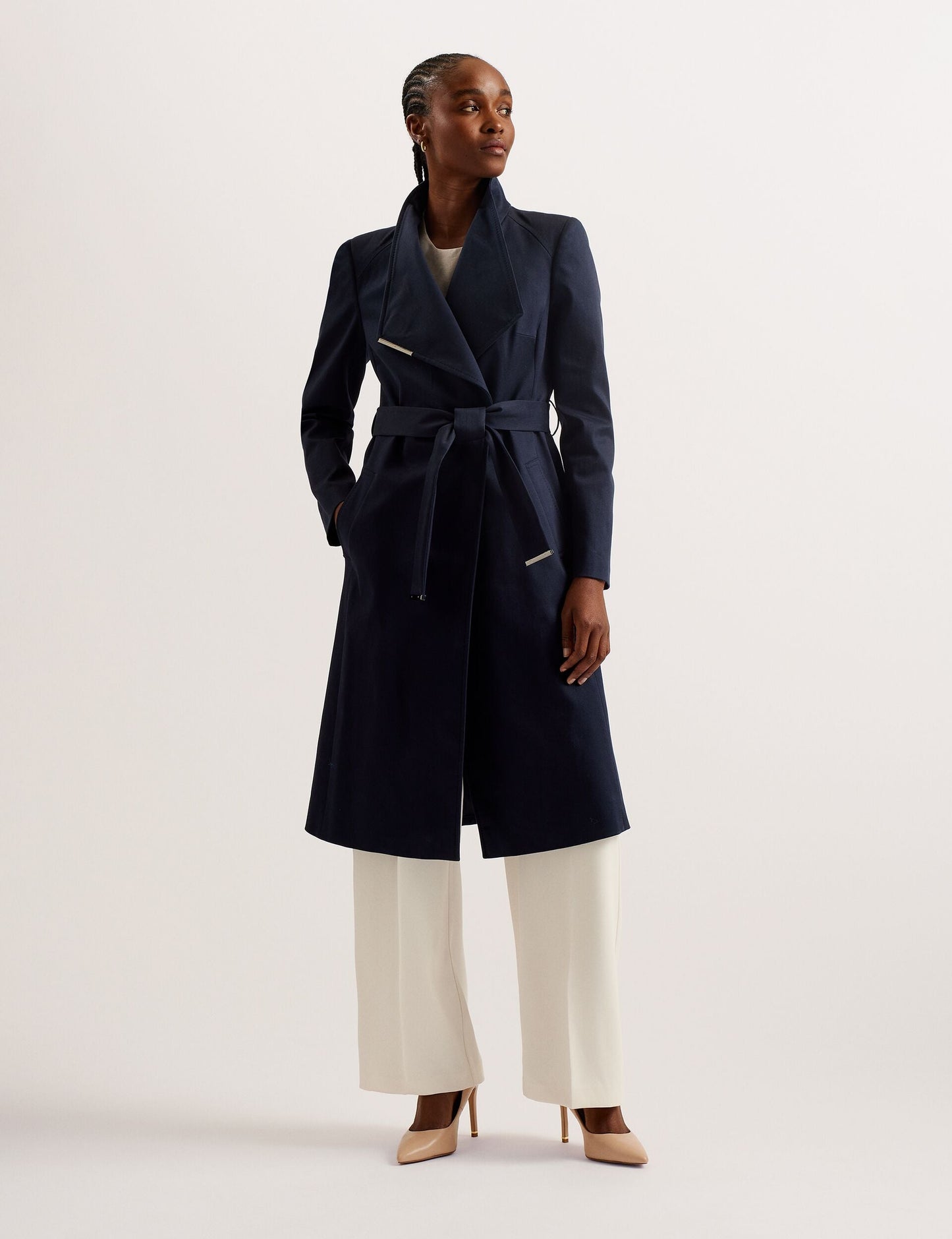 Ted Baker ROSINA - Wrap Coat DARK BLUE