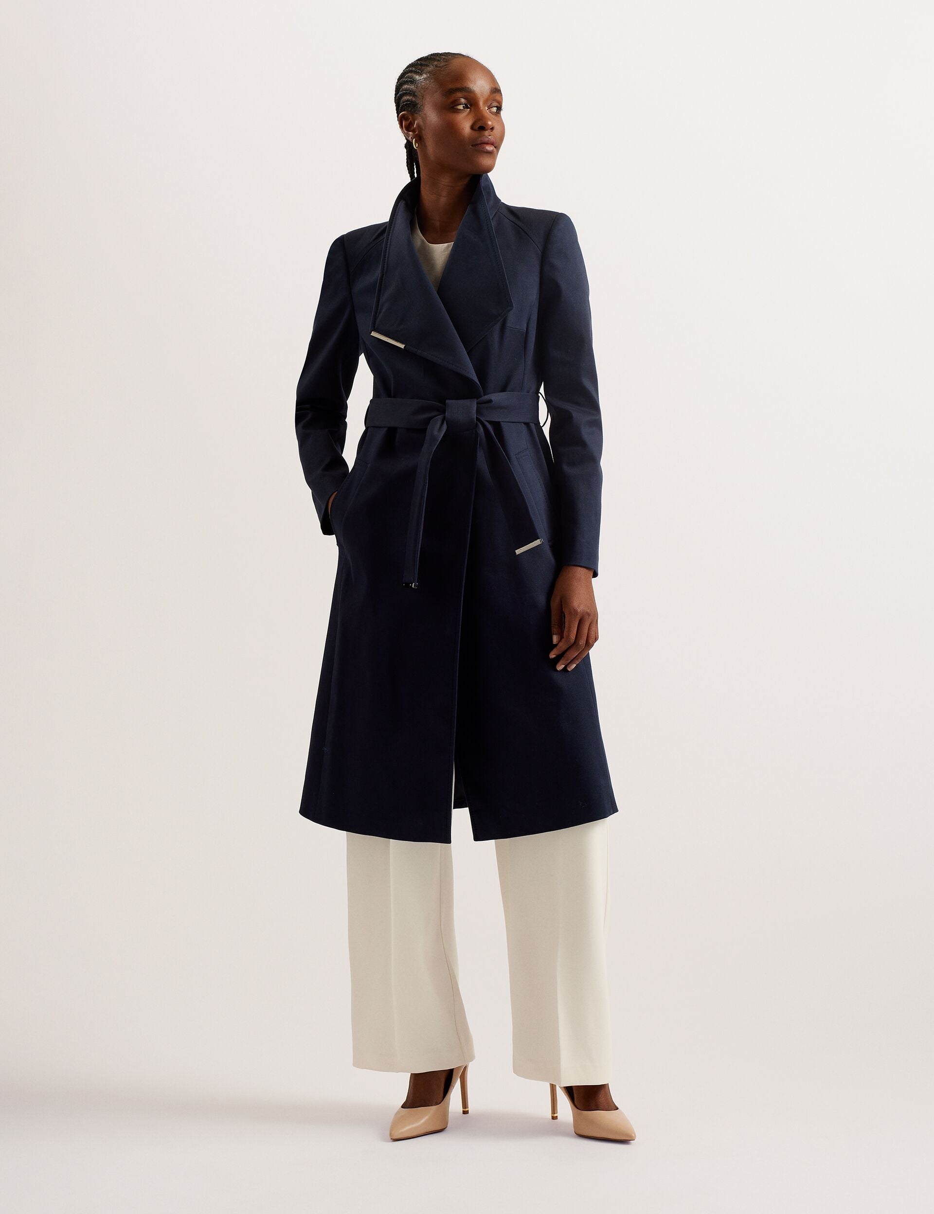 Ted Baker ROSINA - Wrap Coat DARK BLUE