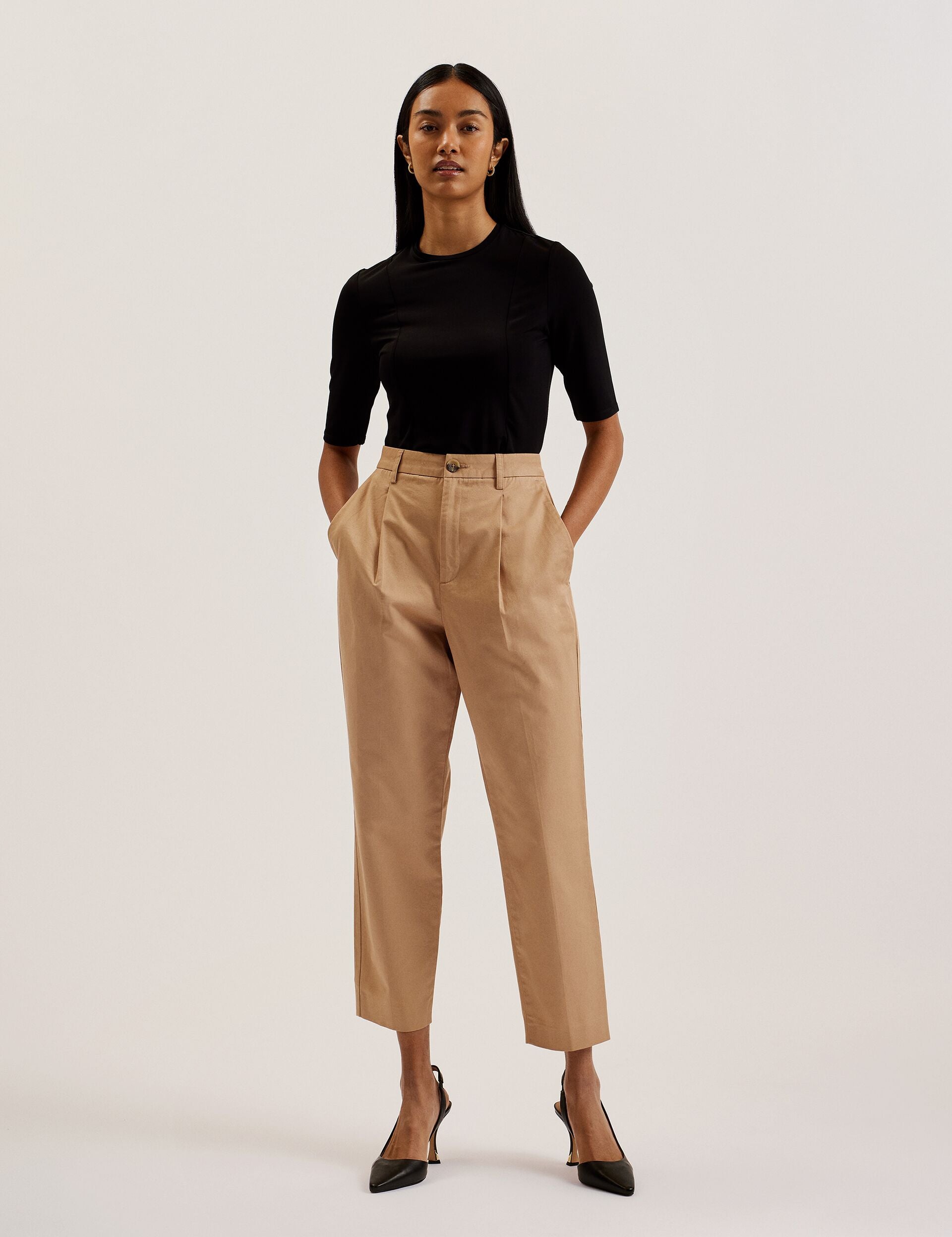 Ted Baker MARYIAH - Trousers CAMEL