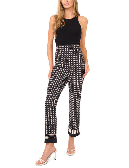 Ted Baker HEIDI Geometric Slim Leg Knit Pants BLACK