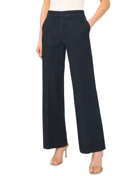 Ted Baker CARINA Dark Rinse Smart Wide Leg Jeans NAVY