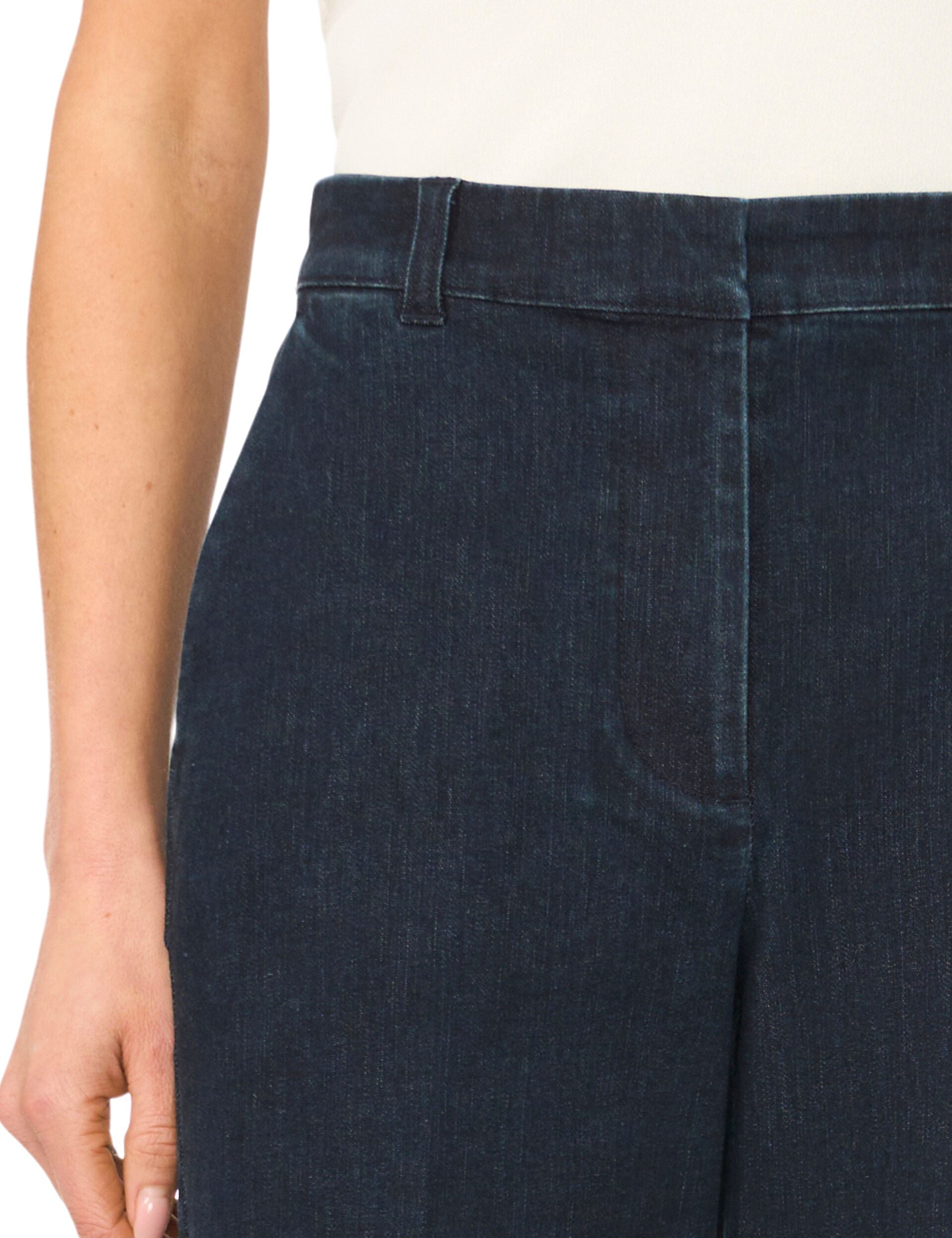 Ted Baker CARINA Dark Rinse Smart Wide Leg Jeans NAVY