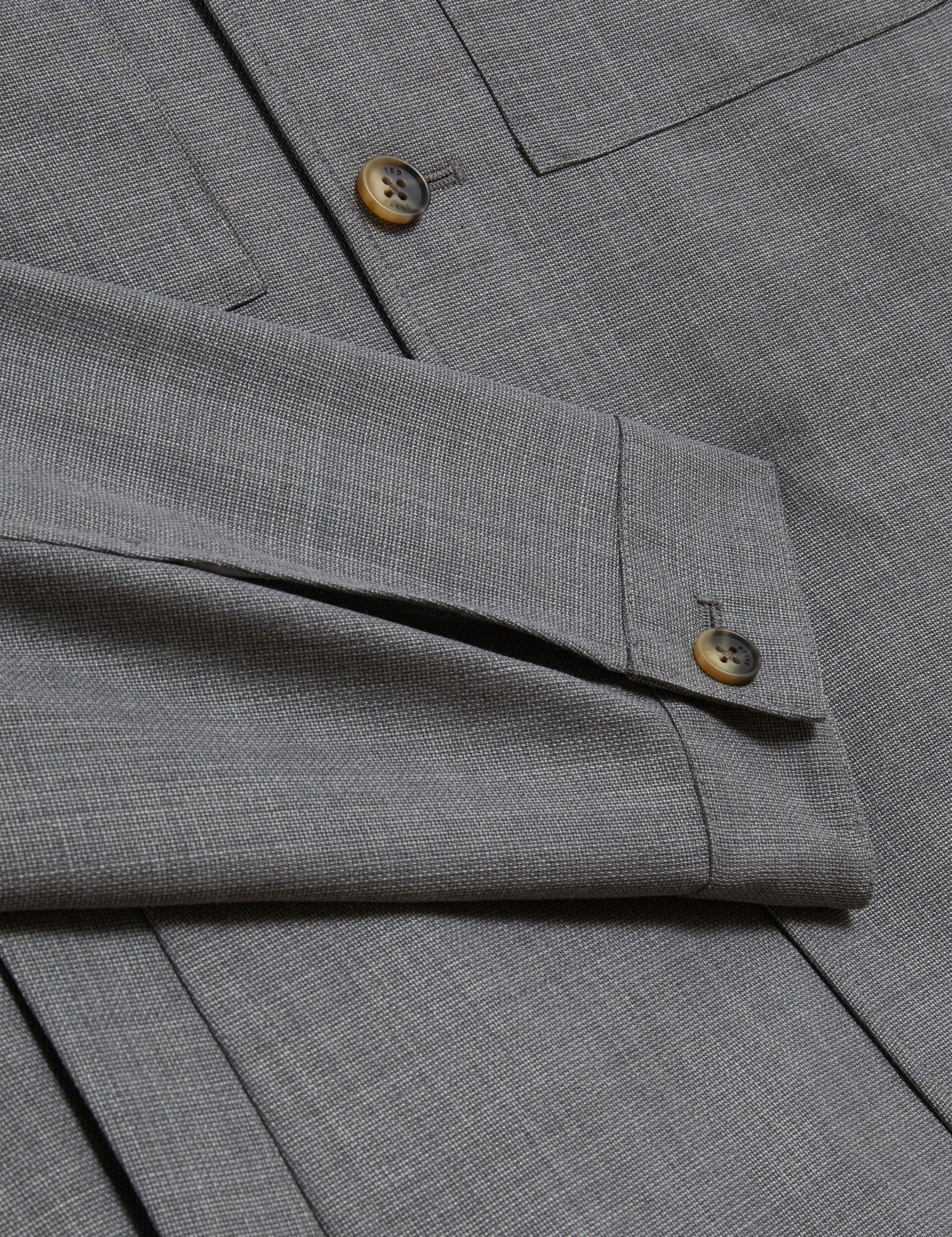 Ted Baker SELWYNJ - Grey Lightweight Wool Blend Shirt Jacket MID GREY