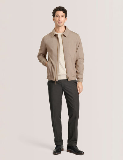 Ted Baker WINGATE Harrington Zip-Through Bomber Jacket TAN