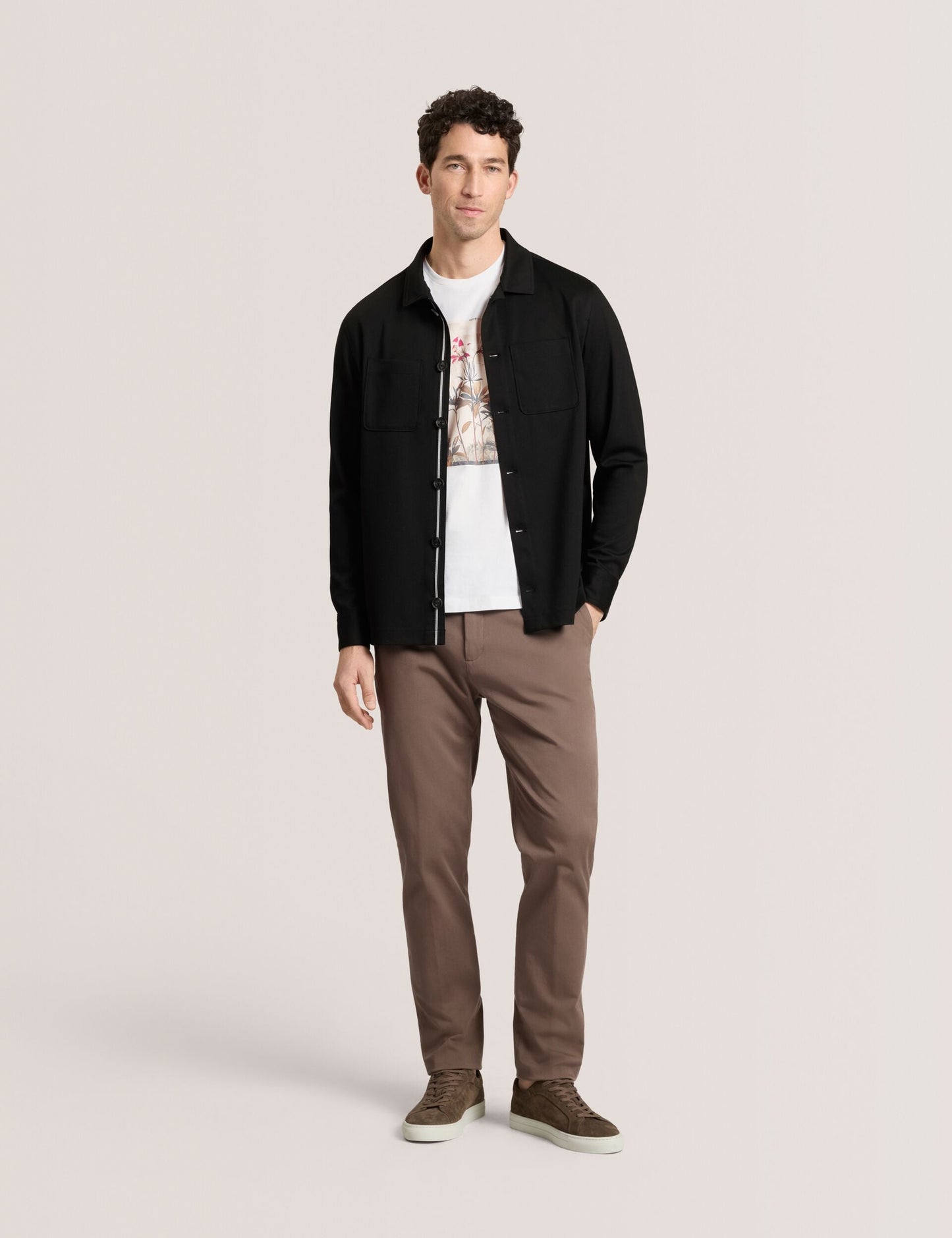 Ted Baker BUTTON FRONT SHACKET Woven Button Through Shirt Jacket BLACK