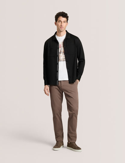 Ted Baker BUTTON FRONT SHACKET Woven Button Through Shirt Jacket BLACK