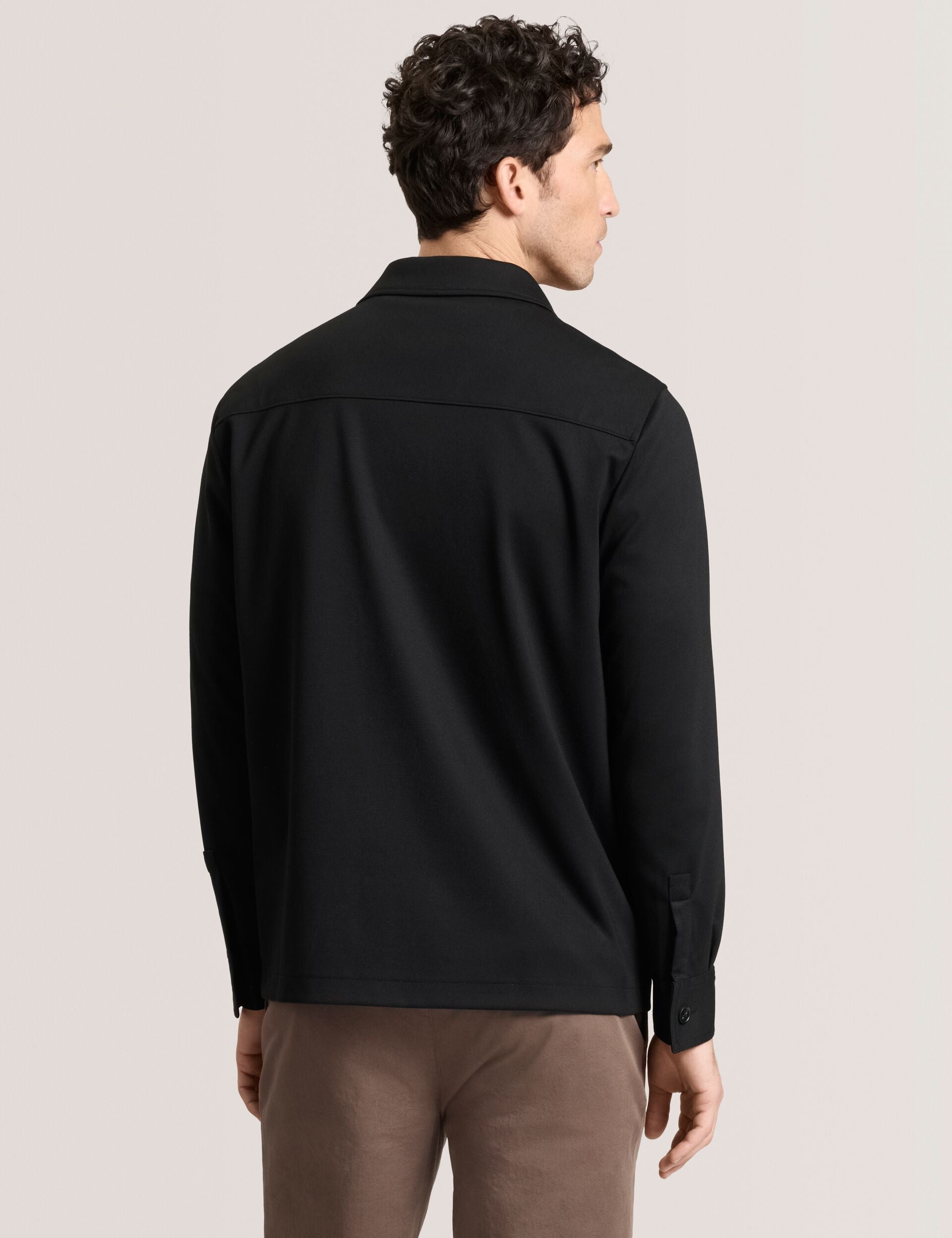 Ted Baker BUTTON FRONT SHACKET Woven Button Through Shirt Jacket BLACK