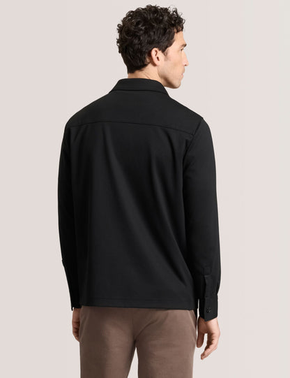 Ted Baker BUTTON FRONT SHACKET Woven Button Through Shirt Jacket BLACK