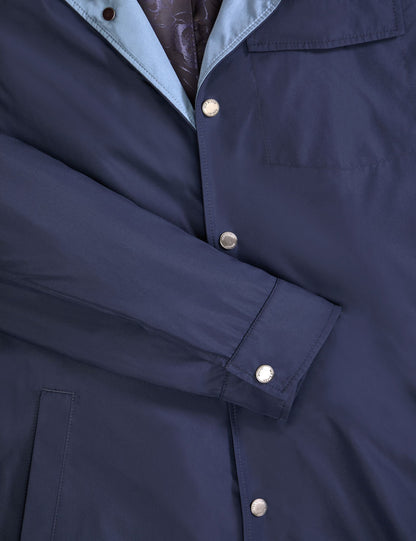 Ted Baker WALDEN Cotton Blend Coach Jacket NAVY
