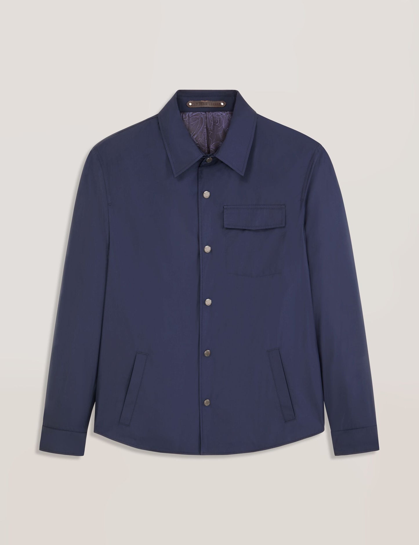 Ted Baker WALDEN Cotton Blend Coach Jacket NAVY