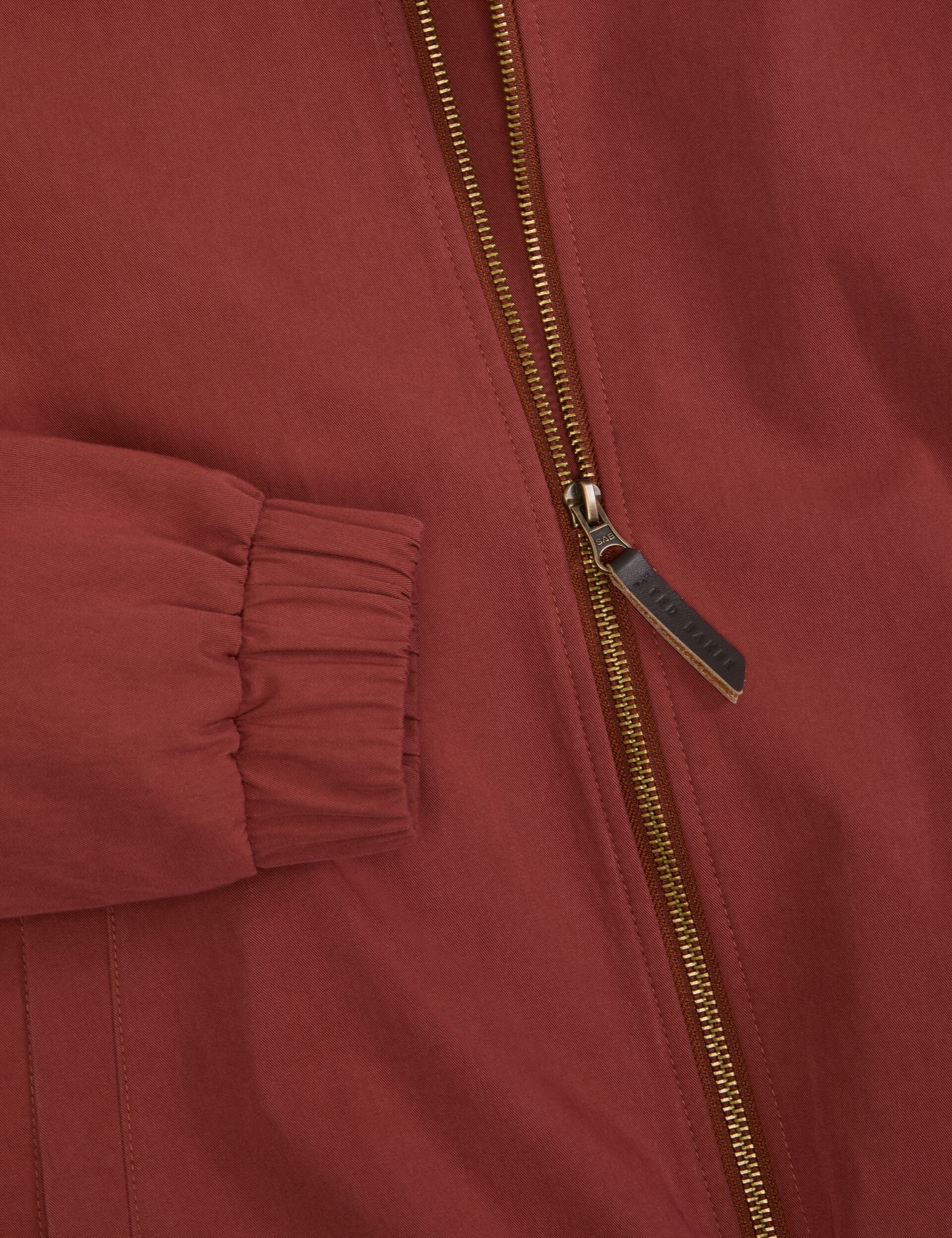 Ted Baker WINGATE Harrington Zip-Through Bomber Jacket BURNT RED