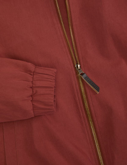 Ted Baker WINGATE Harrington Zip-Through Bomber Jacket BURNT RED