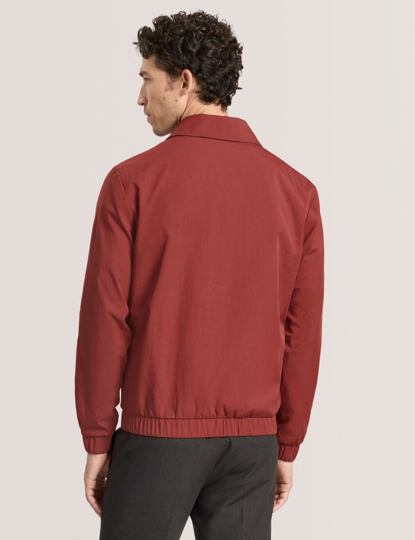 Ted Baker WINGATE Harrington Zip-Through Bomber Jacket BURNT RED